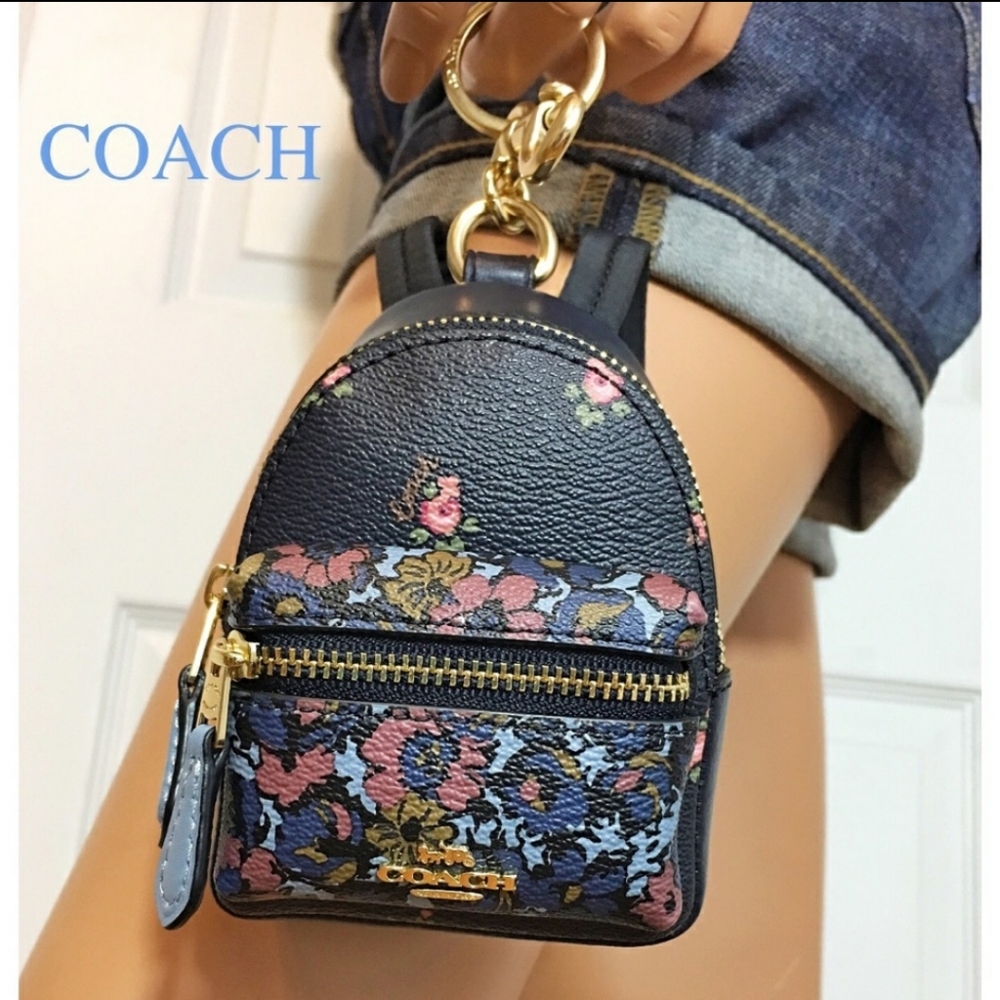 Coach mini backpack keychain/coinpurse